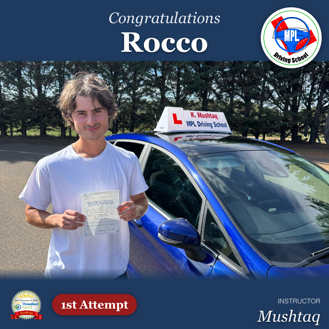 Driving test success for Rocco