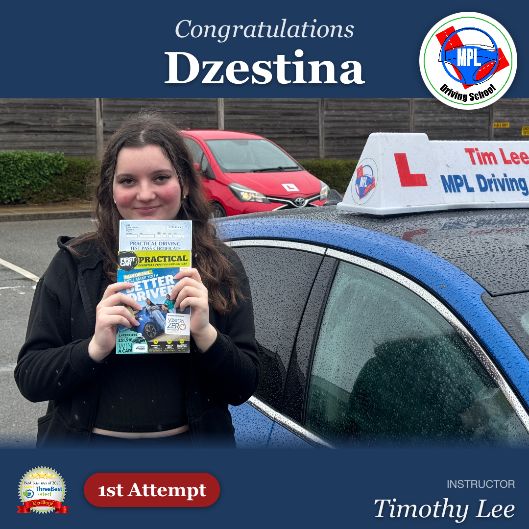 Driving test success for Dzestina Anilionyte
