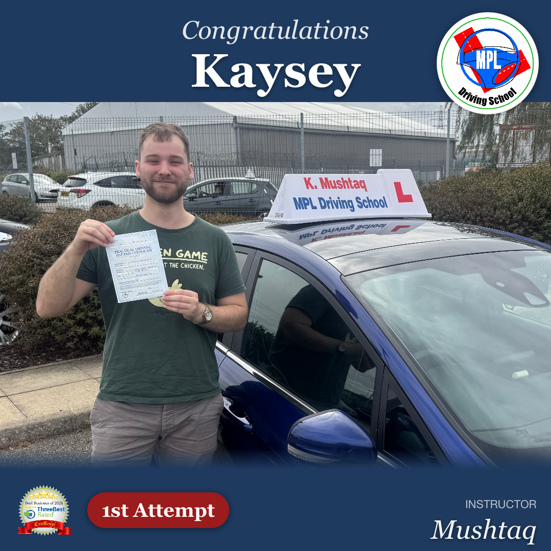 Driving test success for Kaysey Douglas