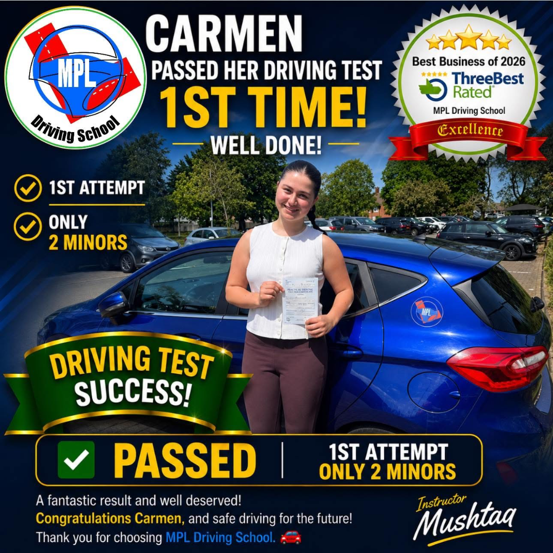 Driving test success for Carmen Stones